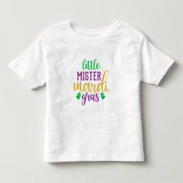 Kleine Meneer Mardi Gras Peuter T-Shirt