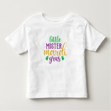 Kleine meneer Mardi Gras Toddler T-Shirt