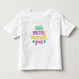 Kleine meneer Mardi Gras Toddler T-Shirt