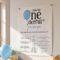 Kleine meneer Onederful eerste verjaardag mijlpaal