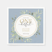 Kleine meneer ONEderful Elegante Eerste Verjaardag Servet (Voorkant)