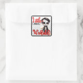 Kleine meneer _ Suikerschedel Vierkante Sticker (Tas)