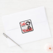 Kleine meneer _ Suikerschedel Vierkante Sticker (Envelop)