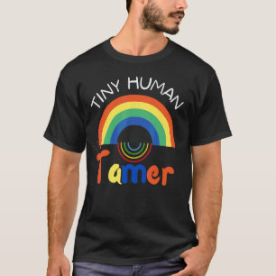 Kleine menselijke tamer leraren koele babysitters t-shirt
