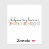 Kleine mensen helpen grote bewegingen Kinder te ma Sticker (Vel)