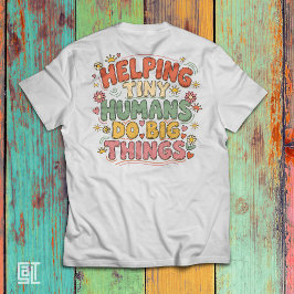 Kleine Mensen Helpen om Grote Dingen te Doen – Kle Tri-Blend Shirt