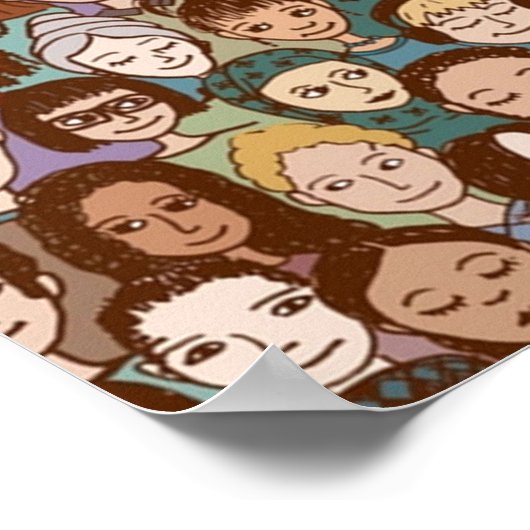 Kleine mensen poster (Hoek)