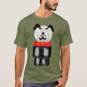  kleine mensen schilderde puppy t-shirt (Voorkant)
