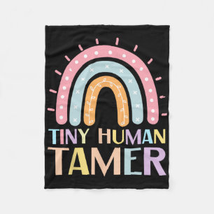 Kleine Mensen Tamer Kinderdagverblijf Docent Terug Fleece Deken