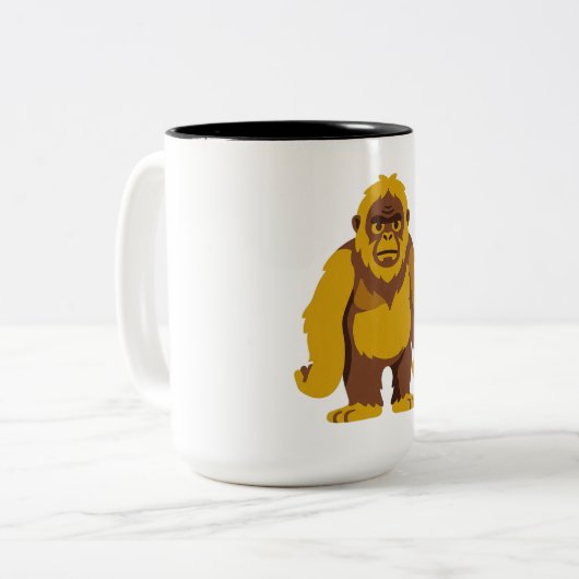 Kleine mensen tweekleurige koffiemok (Voorkant links)