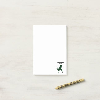 Kleine Mensen Worden Geplet Grappige Dinosaur Cart Post-it® Notes