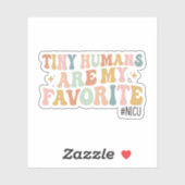 Kleine mensen zijn mijn favoriete, NICU-zuster Gif Sticker (Vel)