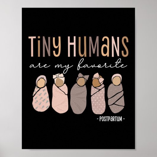Kleine mensen zijn mijn favoriete postpartum zwang poster (Voorkant)