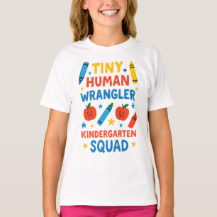 Kleine Mensenoppasser – Grappige peutersquad thee T-shirt