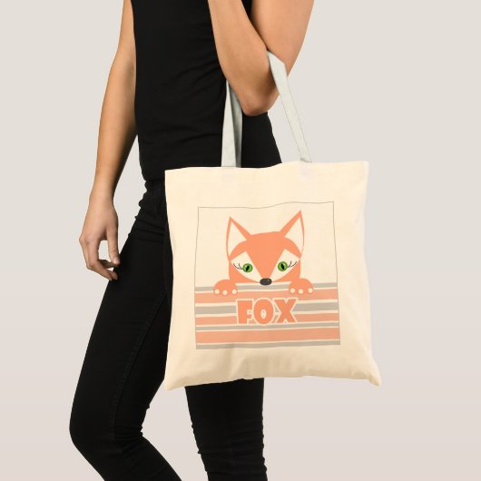 Kleine, merkwaardige vos tote bag (Voorkant (product))