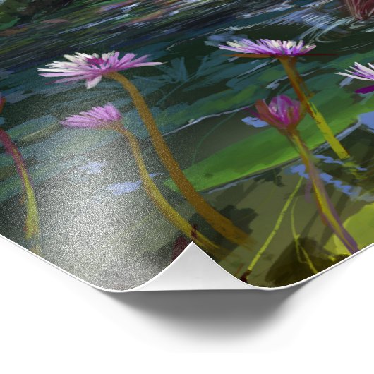 Kleine Mermaid Art Print Foto Afdruk (Hoek)