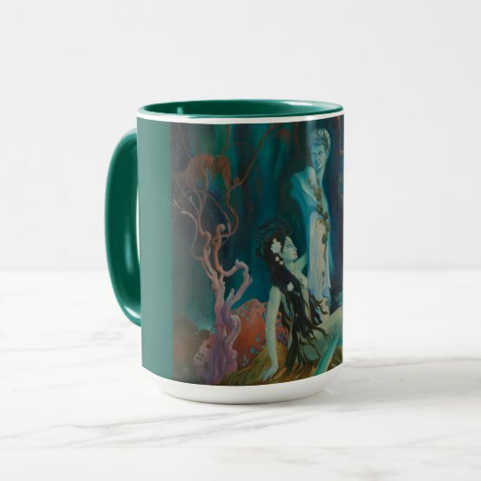 Kleine Mermaid  Fairytale Coffee Mok (Voorkant links)