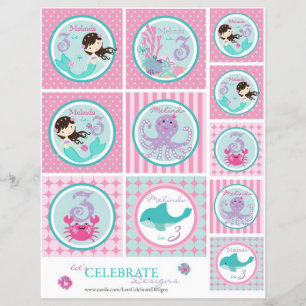 Kleine Mermaid Topper Sjabloon Bru3 Flyer