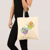 Kleine Mermaids Moonlight en Sunset Tote Bag (Voorkant (product))