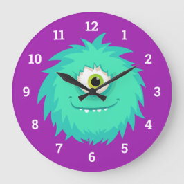Kleine mestmonster grote klok