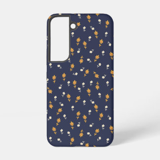 Kleine met de hand getekende bloemen samsung galaxy hoesje