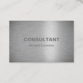 Kleine metaal-professional visitekaartje (Voorkant)