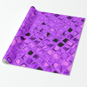 Kleine metallische Amethyste Paarse Diamond Serpen Cadeaupapier