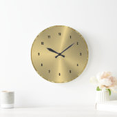 Kleine metallische Faux Gold-achtergrond Grote Klok (Huis)