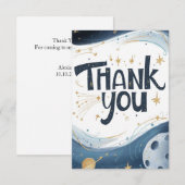  kleine meteoriet hemels bedankkaart (Voorkant / Achterkant)