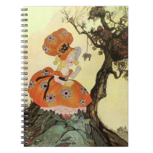 Kleine Mevrouw Muffet & Spin, Vintage Mother Goose Notitieboek