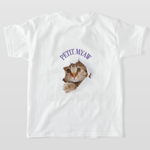 kleine miauw t-shirt