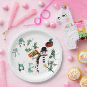 KLEINE MICE PLAY IN SNEE PAPIEREN BORDJE (Feest)