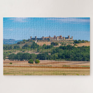 Kleine middeleeuwse stad Monteriggioni skyline, To Legpuzzel