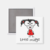 kleine midgemagneet magneet (Voorkant / Achterkant)