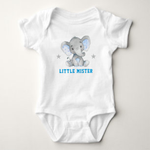 Kleine Mijnheer Gentleman Blauwe Olifant Jongen Romper
