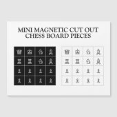 Kleine mini magnetische kaart schaakbord spelstukk magnetische uitnodiging (Voorkant)