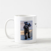 Kleine miniatuur Schnauzer Puppy Coffee Mok (Links)