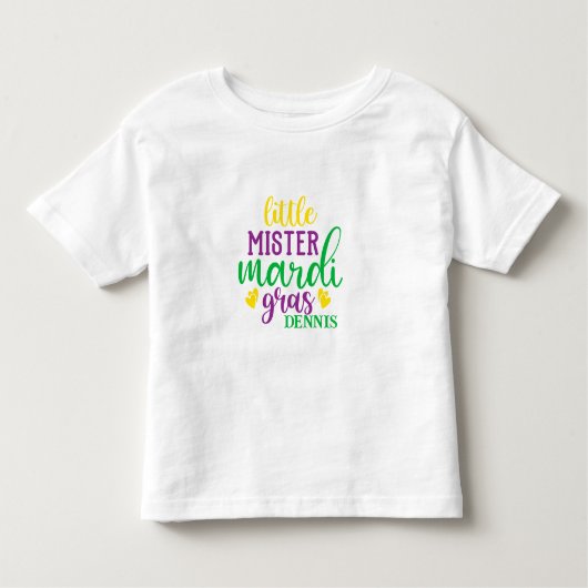Kleine minister Mardi Gras Persoonlijke T-Shirt (Voorkant)
