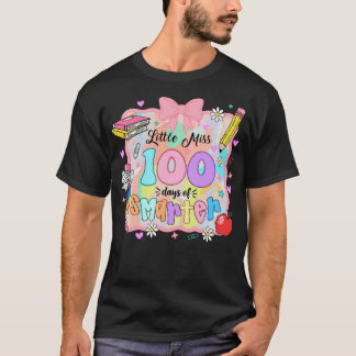 Kleine Miss 100 dagen slimmer meisjes kids T-shirt