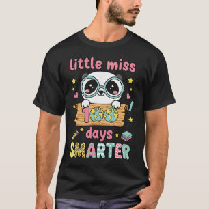 Kleine Miss 100 Dagen Slimmer Panda Kawaii Pastel T-shirt