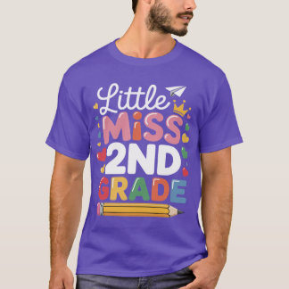 Kleine Miss 2e klas eerste dag van de tweede klas T-shirt
