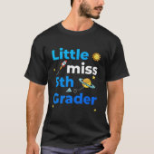 Kleine Miss 5e klas eerste dag van de tweede klas T-shirt (Voorkant)