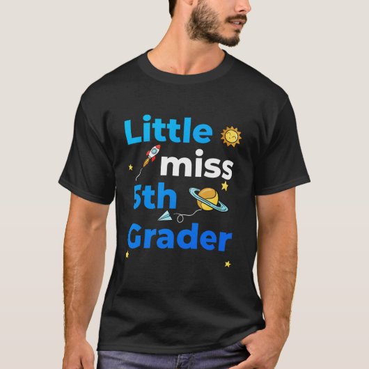 Kleine Miss 5e klas eerste dag van de tweede klas T-shirt (Voorkant)