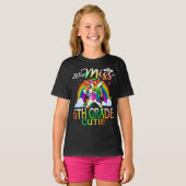 Kleine Miss 6e Grade Cutie Eenhoorn Regenboog T-shirt (Voorkant volledig)