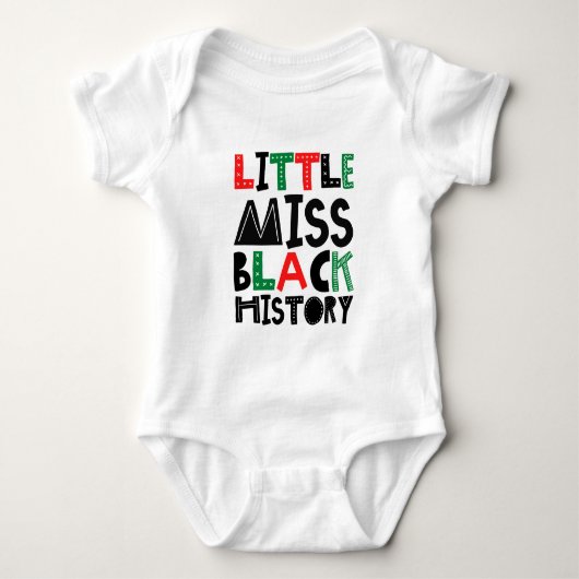 Kleine Miss Black History Month Romper (Voorkant)