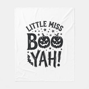 Kleine Miss Boo Yah Vintage Halloween T-shirt Ontw Fleece Deken