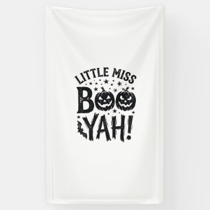 Kleine Miss Boo Yah Vintage Halloween T-shirt Ontw Spandoek