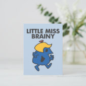Kleine Miss Brainy in beweging Briefkaart (Staand voorkant)