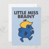 Kleine Miss Brainy in beweging Briefkaart (Voorkant / Achterkant)
