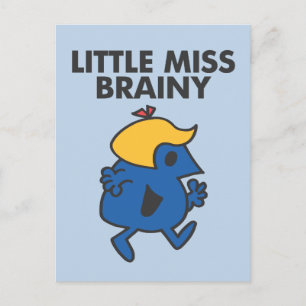 Kleine Miss Brainy in beweging Briefkaart